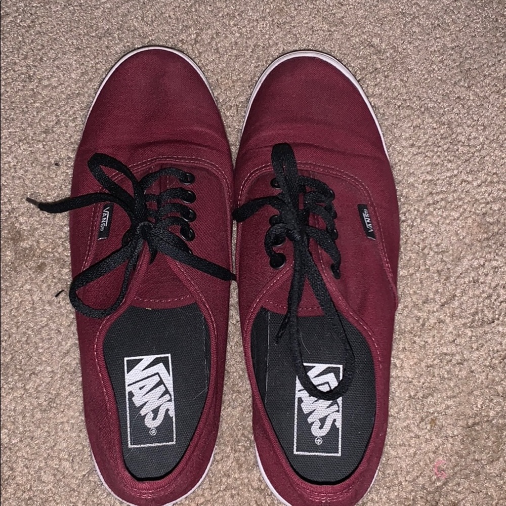 Burgundy vans